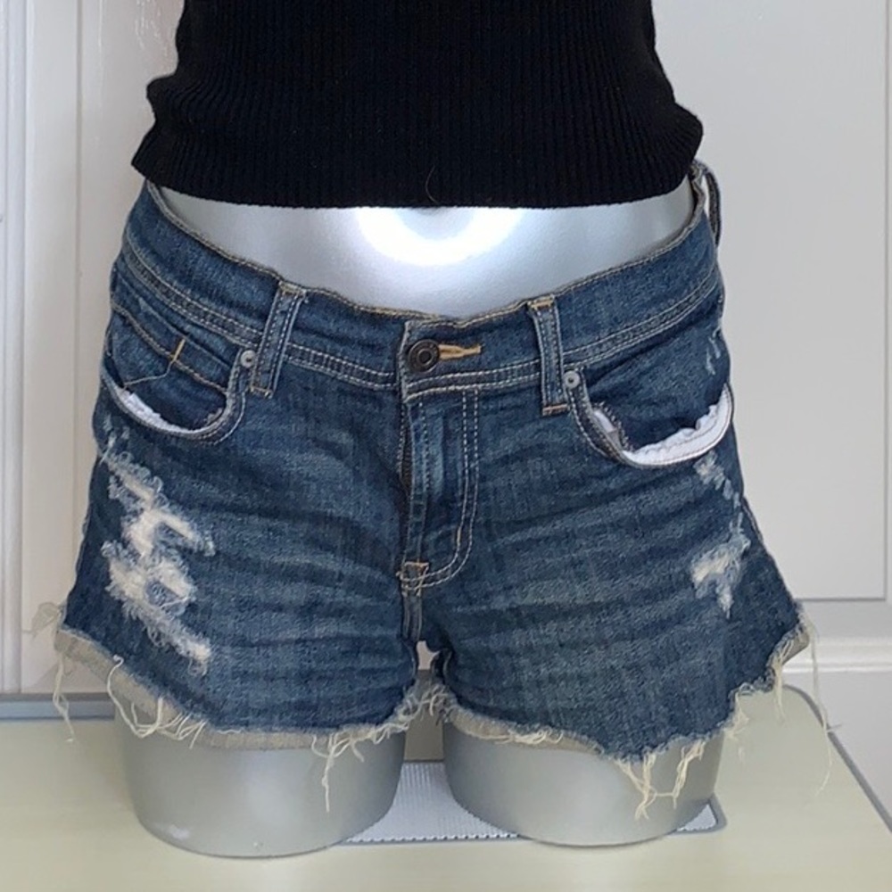 Dark Jean wash blue shorts medium